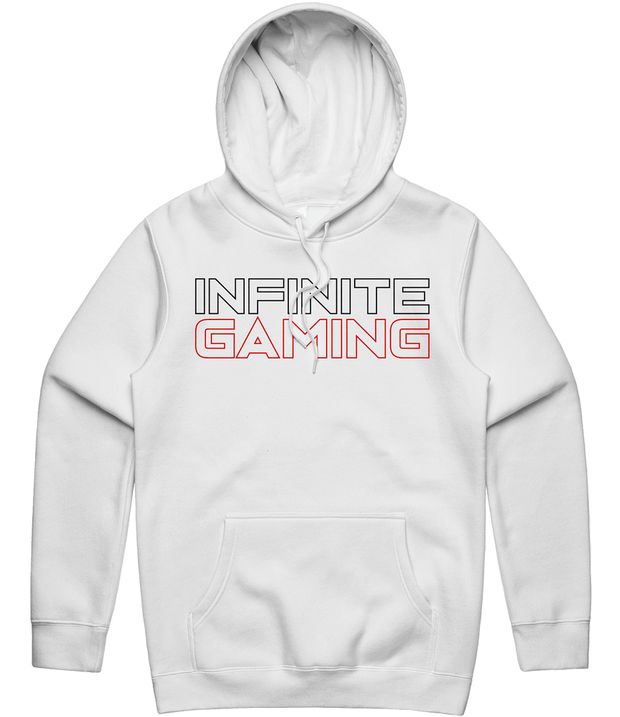 Infinite Gaming Text Hoodie - White - ARMA
