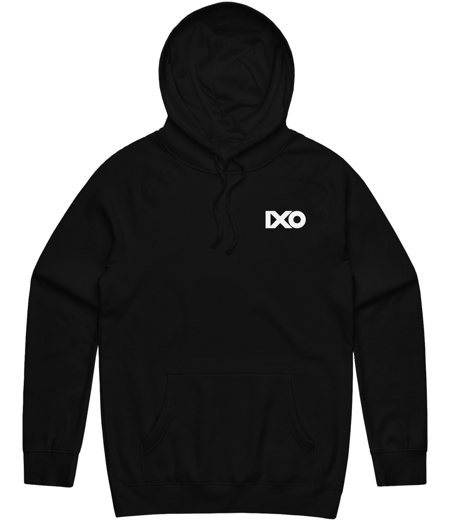 IXO Text Hoodie - Black - ARMA