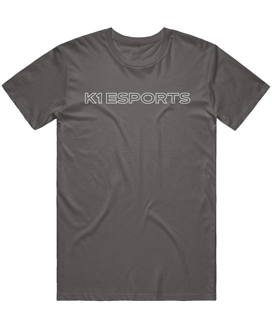 K1 Esports Text Tee - Charcoal - ARMA
