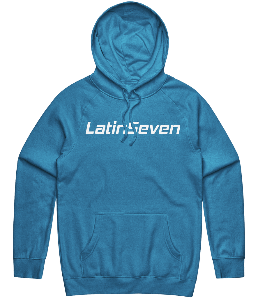 LatinSeven Text Hoodie - Blue - ARMA
