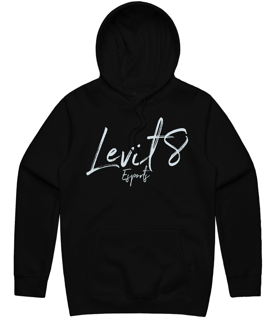 Levit8 Esports Text Hoodie - Black - ARMA
