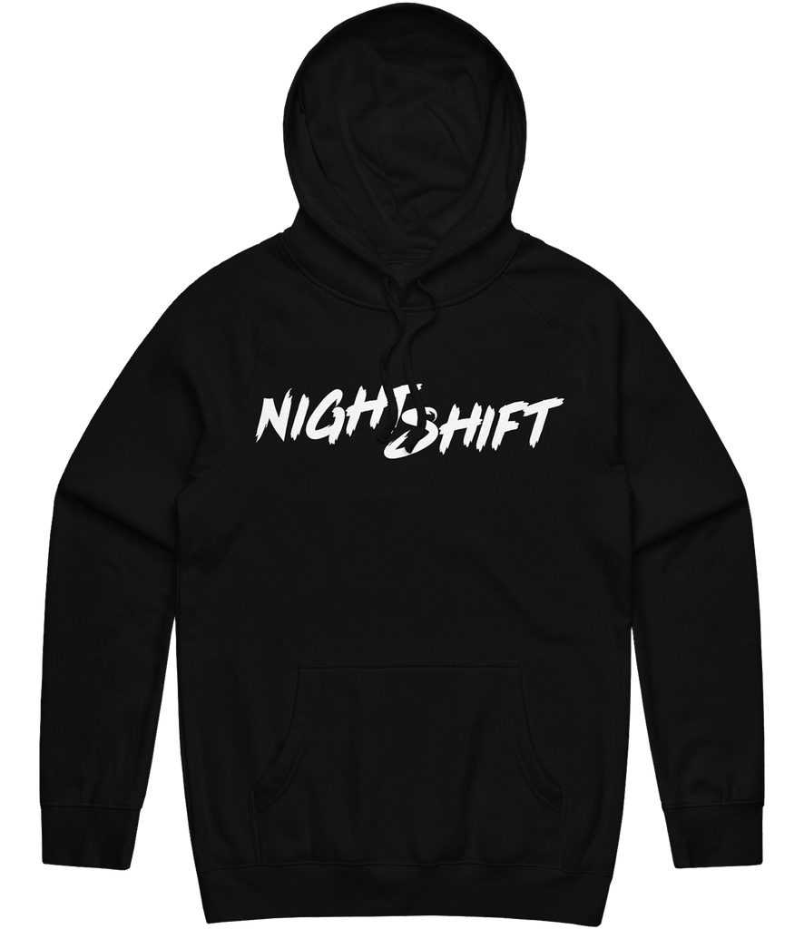 Night Shift Creators Text Hoodie - Black - ARMA