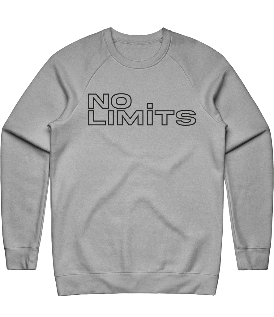 No Limits Outline Crewneck - Grey - ARMA