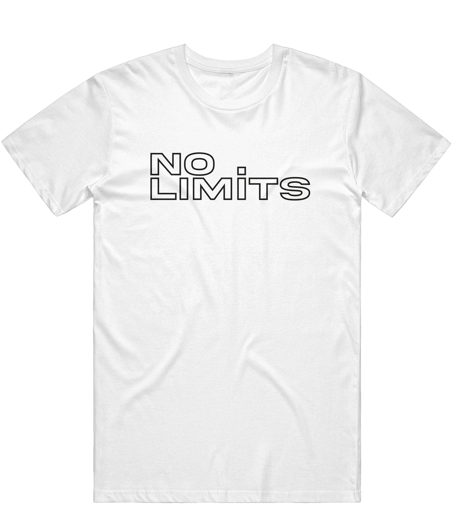 No Limits Outline Tee - White - ARMA
