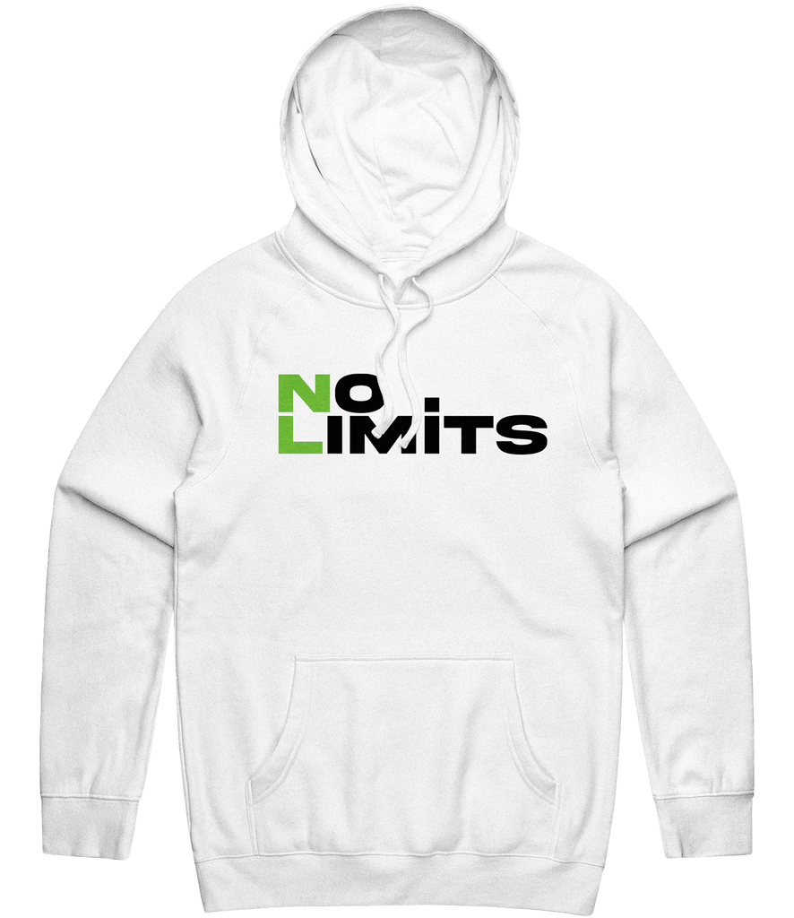 No Limits Text Hoodie - White - ARMA