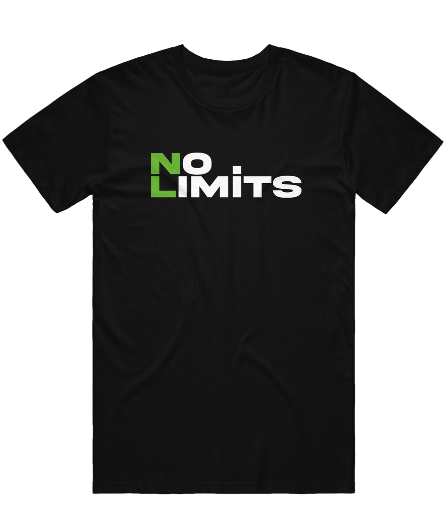 No Limits Text Tee - Black - ARMA