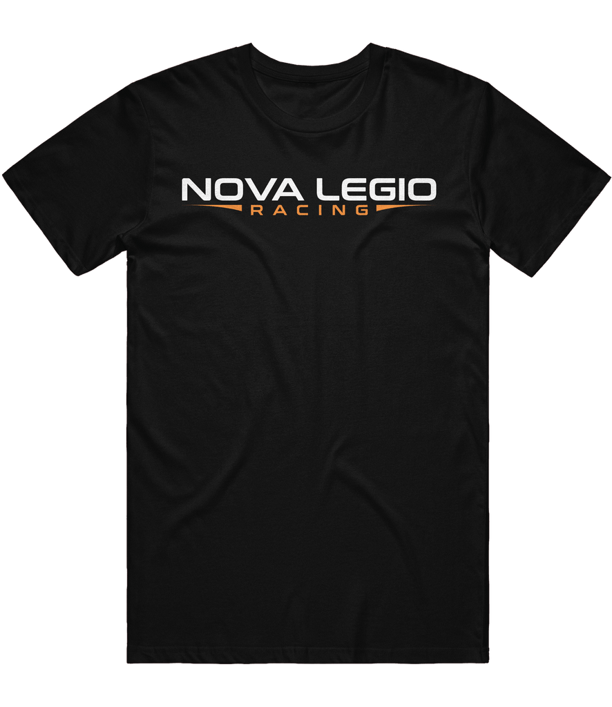 Nova Legio Racing Text Tee - Black - ARMA