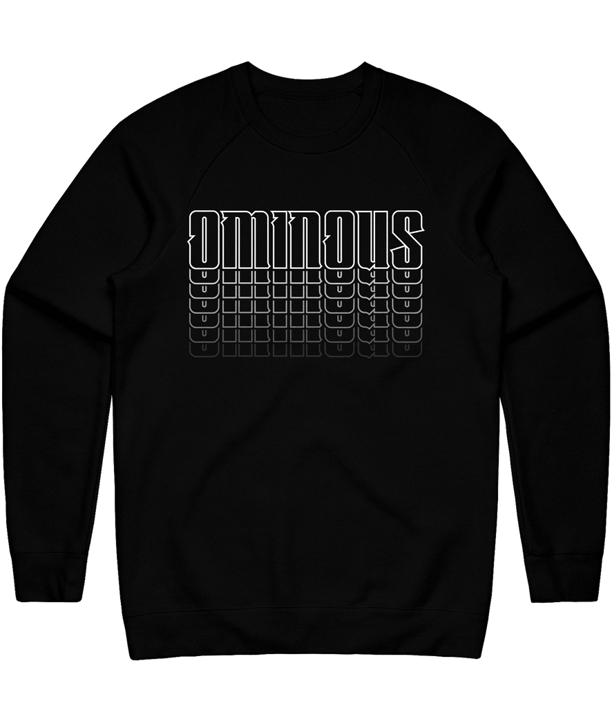 Ominous Text Crewneck - Black - ARMA