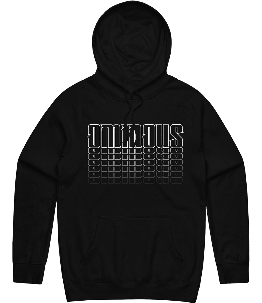 Ominous Text Hoodie - Black - ARMA