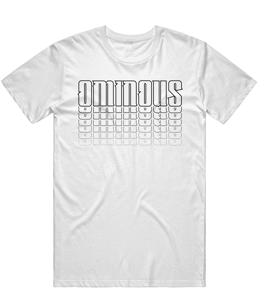 Ominous Text Tee - White - ARMA