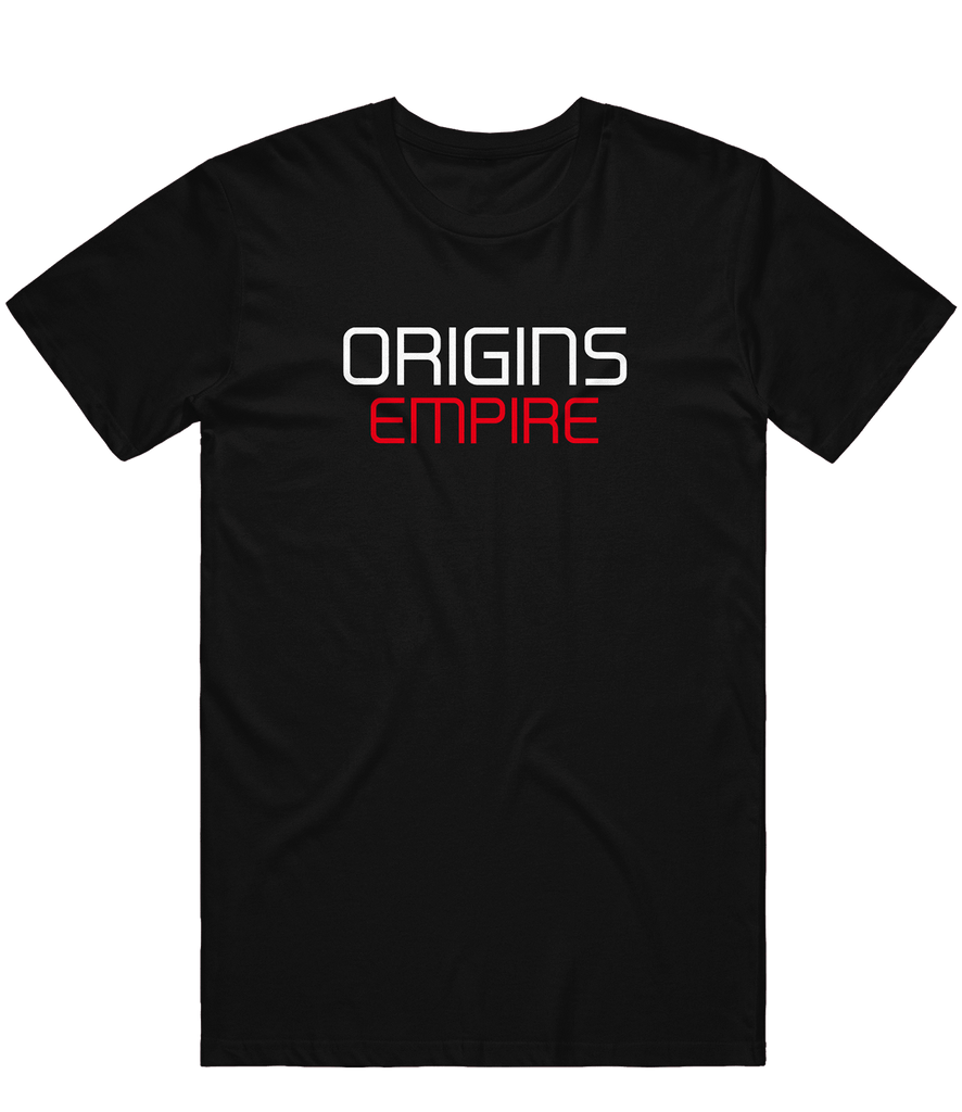 Origins Empire Text Tee - Black - ARMA