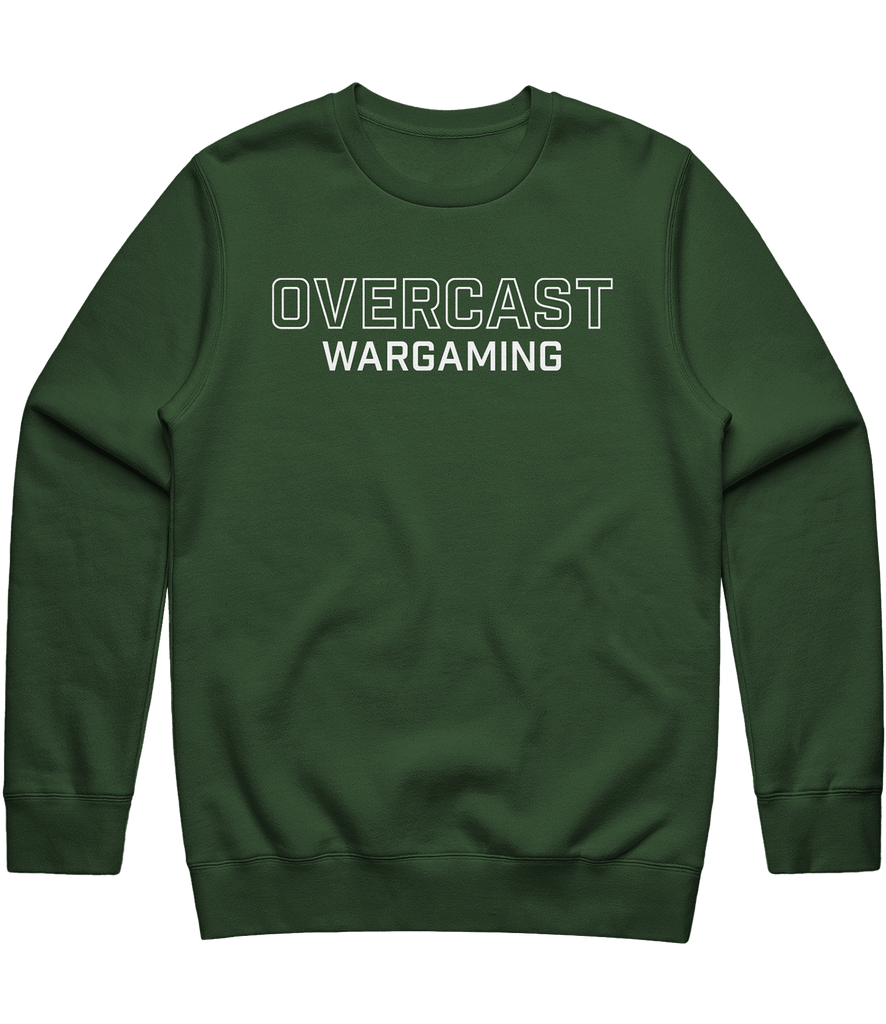 Overcast Text Crewneck - Green - ARMA