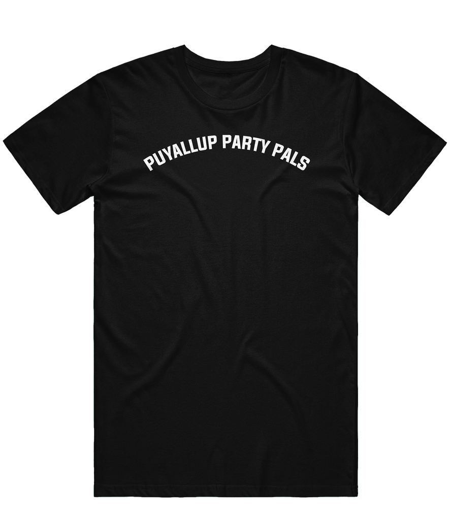 Puyallup Party Pals Text Tee - Black - ARMA