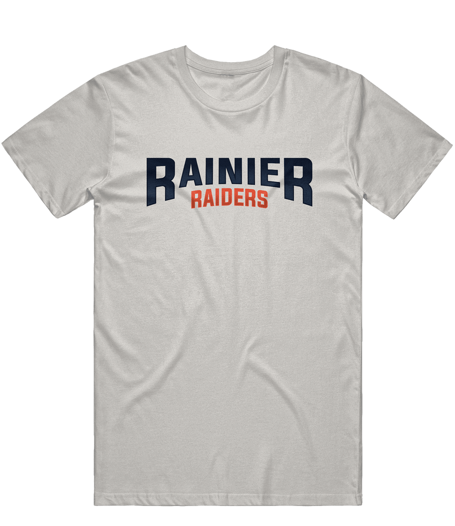 Rainier Raiders Text Tee - Light Grey - ARMA