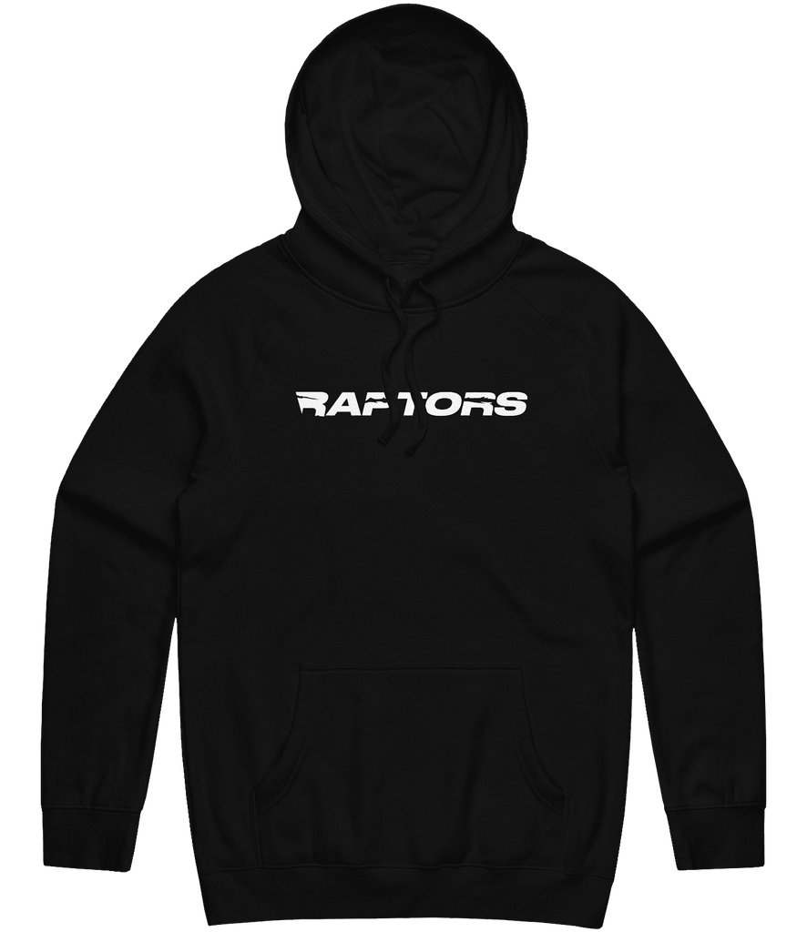 Raptors Text Hoodie - Black - ARMA
