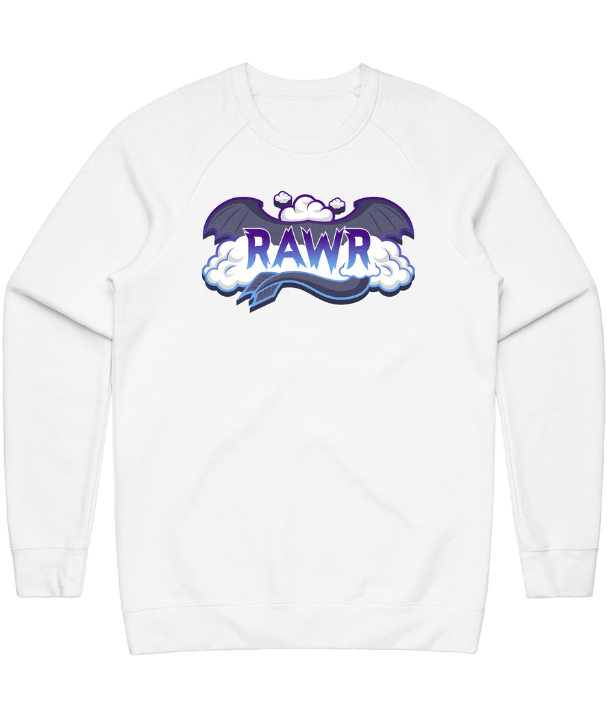Rawr Logo Crewneck - White - ARMA