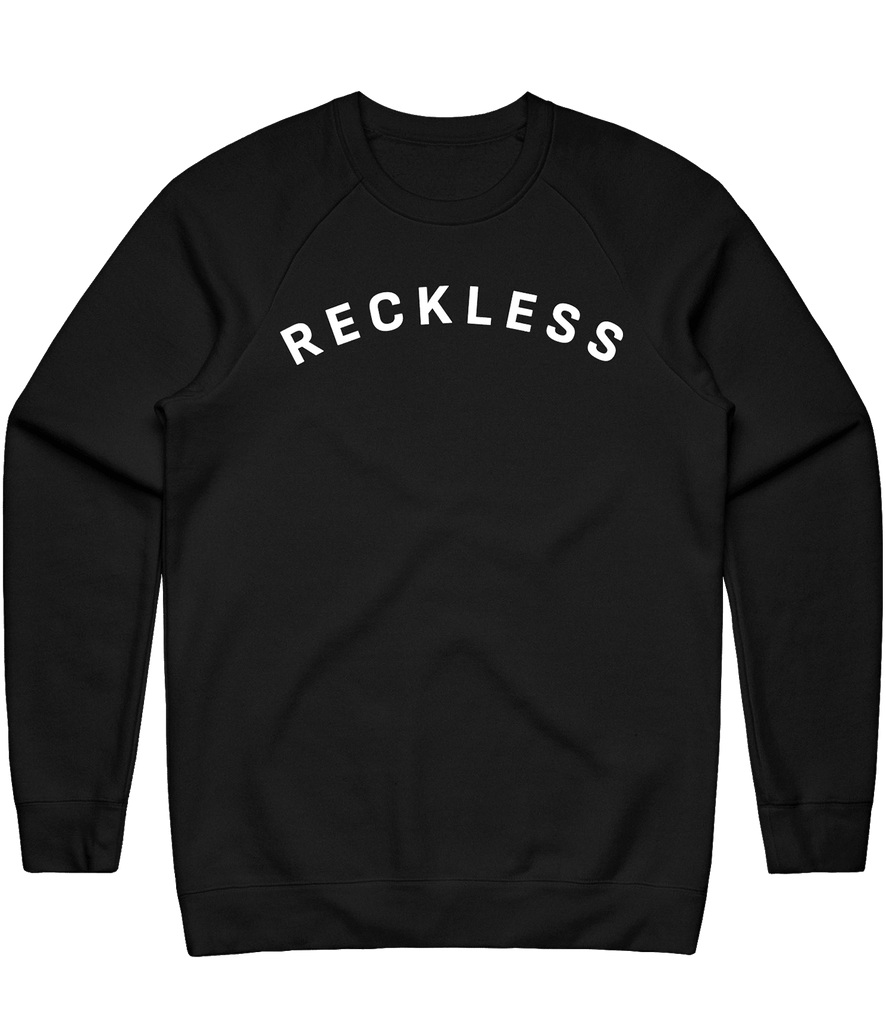 Reckless RP Text Crewneck - Black - ARMA