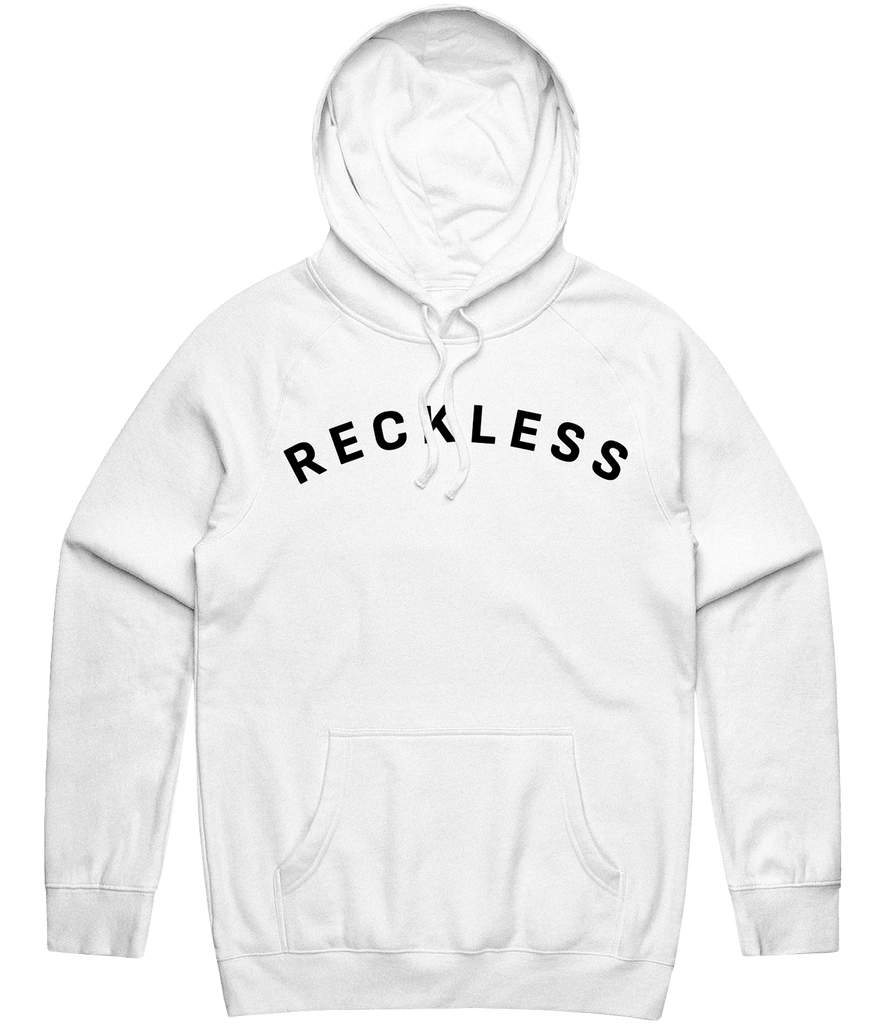 Reckless RP Text Hoodie - White - ARMA