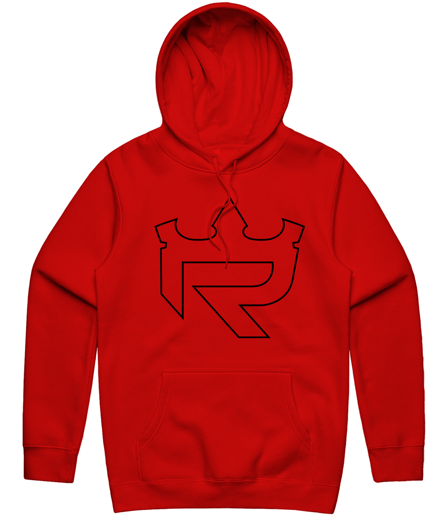 Reign Outline Hoodie - Red - ARMA