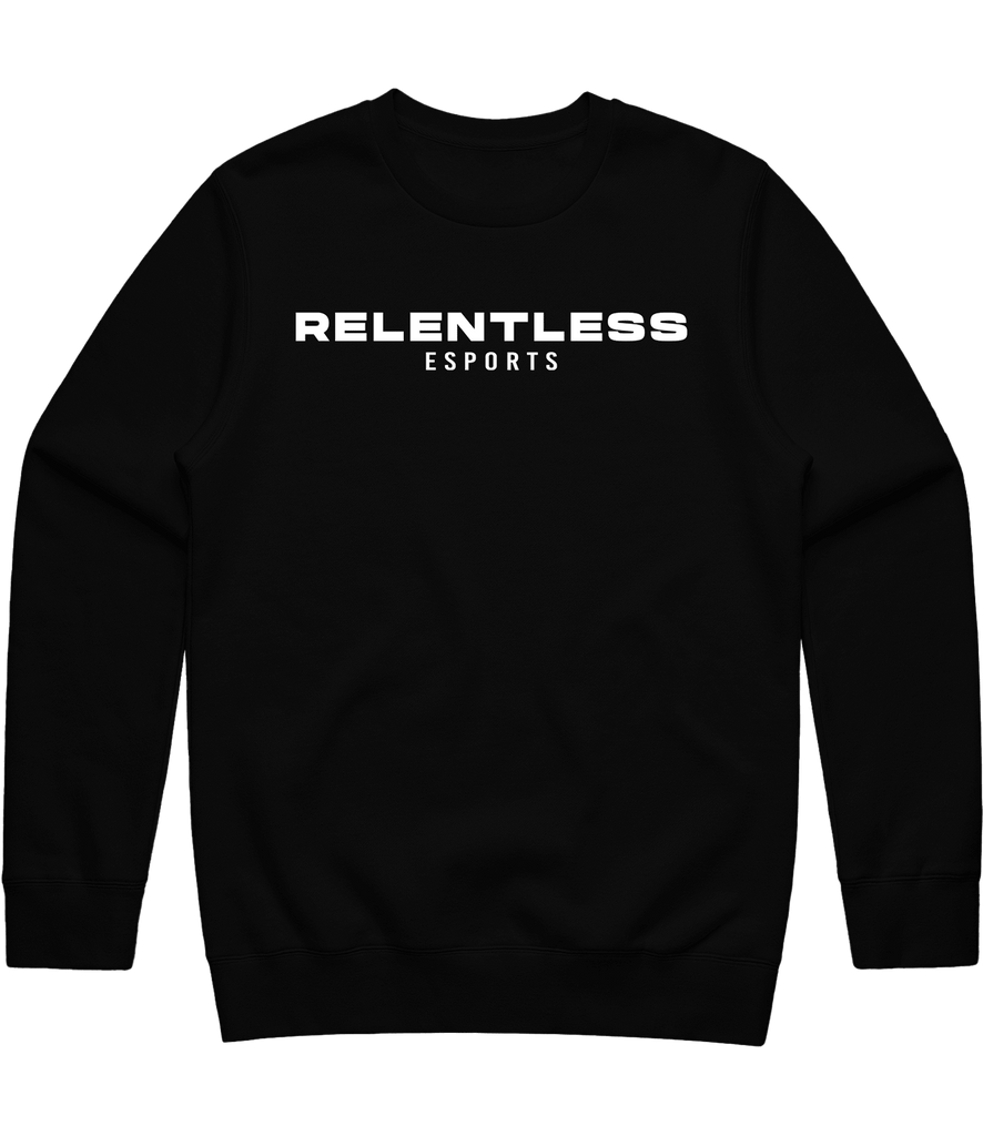 Relentless Text Crewneck - Black - ARMA