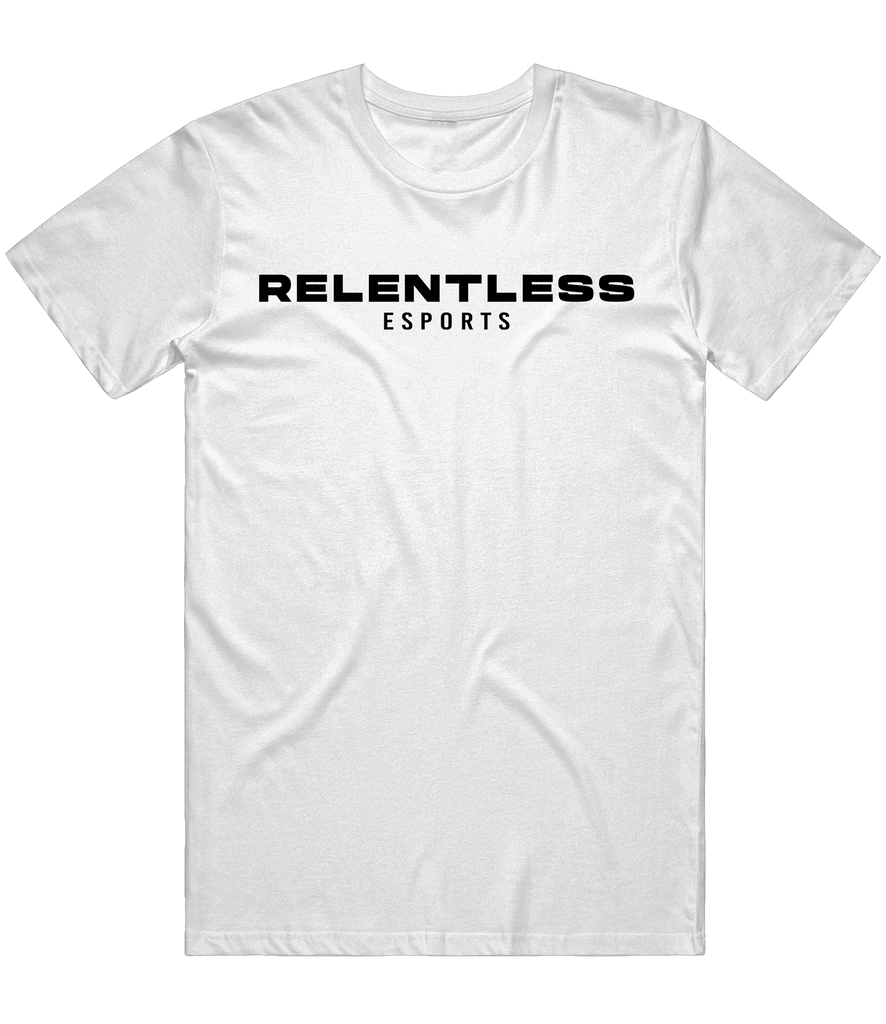 Relentless Text Tee - White - ARMA