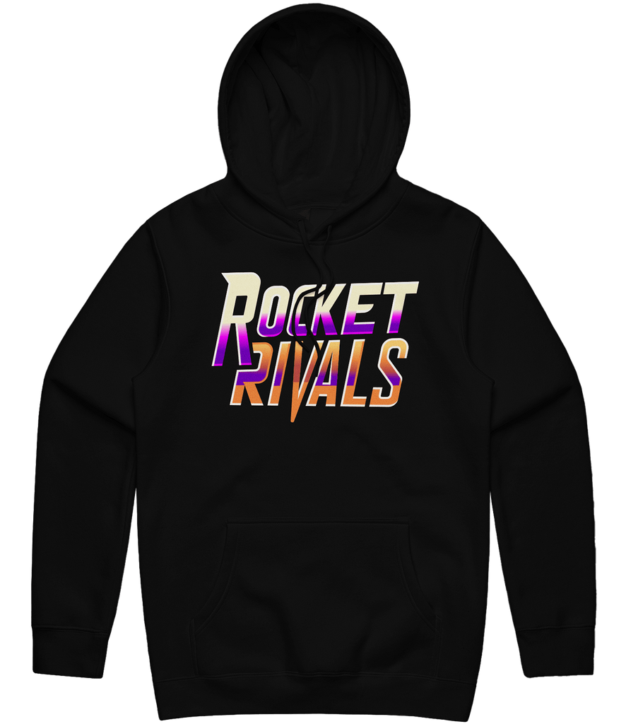 Rocket Rivals Text Hoodie - Black - ARMA