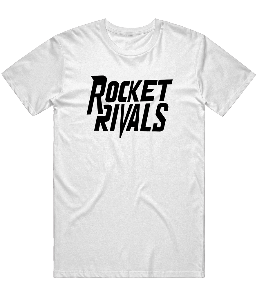 Rocket Rivals Text Tee - White - ARMA