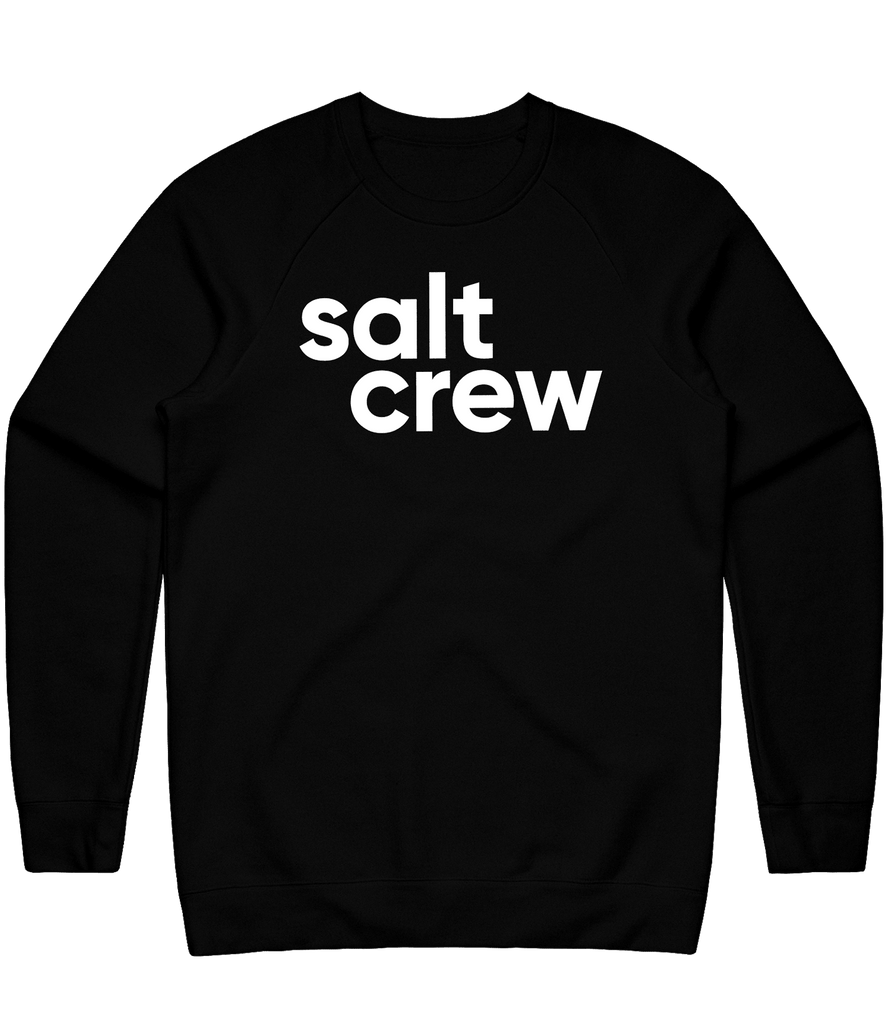 Saltcrew Text Crewneck - Black - ARMA