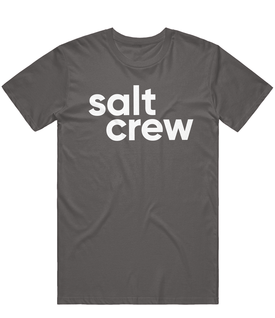 Saltcrew Text Tee - Charcoal - ARMA