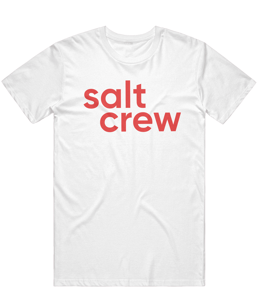 Saltcrew Text Tee - White - ARMA