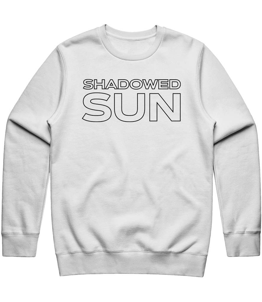 Shadowed Sun Text Crewneck - White - ARMA