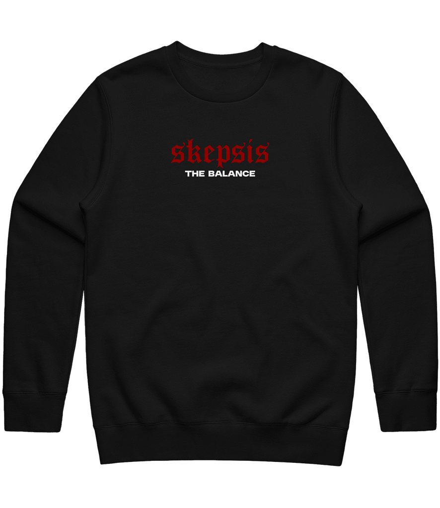 Skepsis Text Crewneck - Black - ARMA