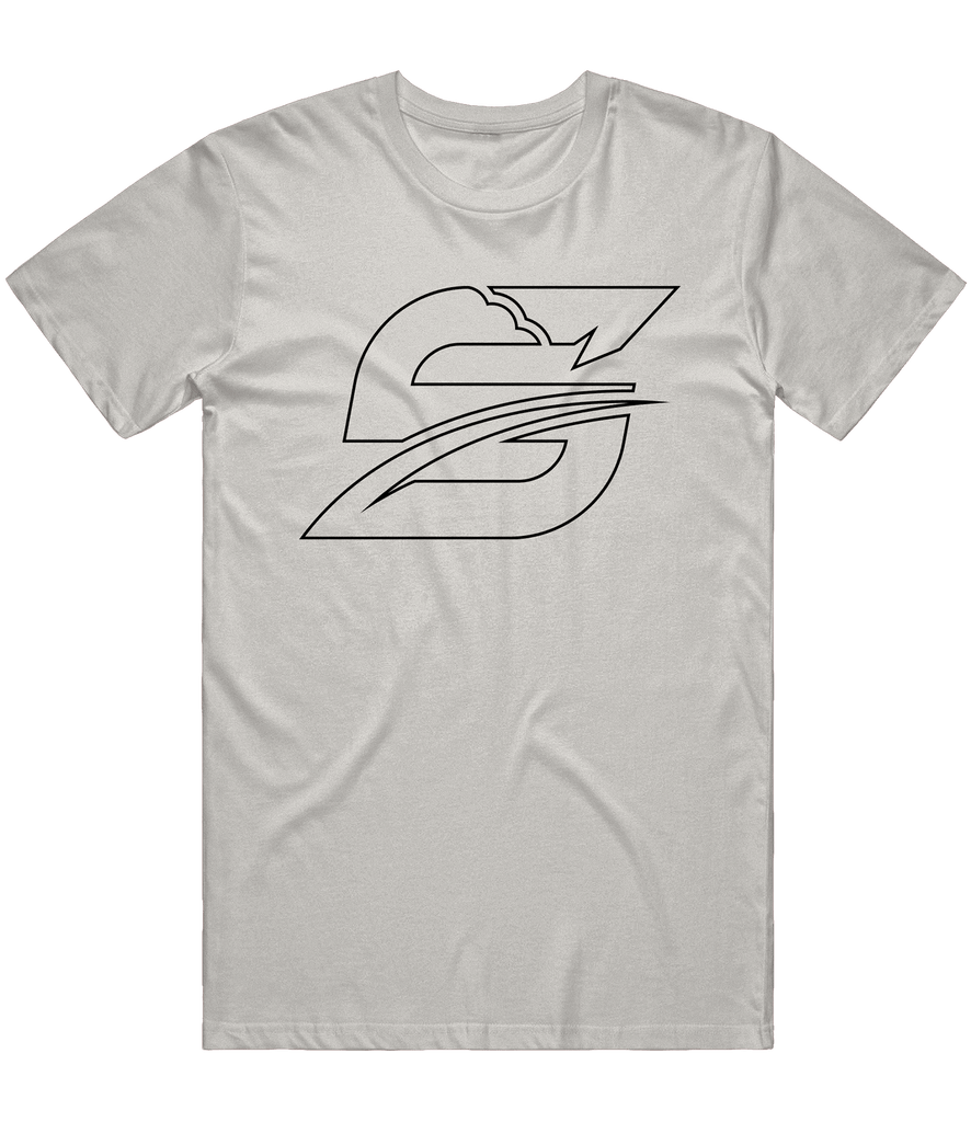 Sky Rising Outline Tee - Light Grey - ARMA