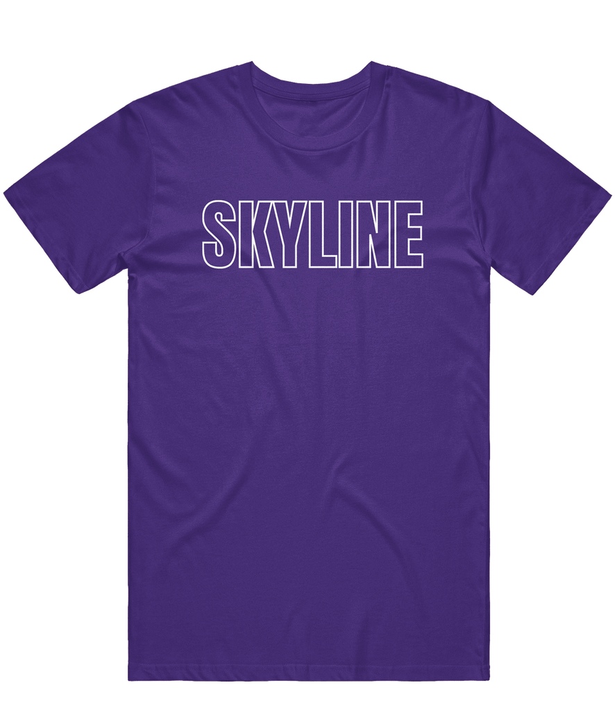 SkylineGG Text Tee - Purple - ARMA