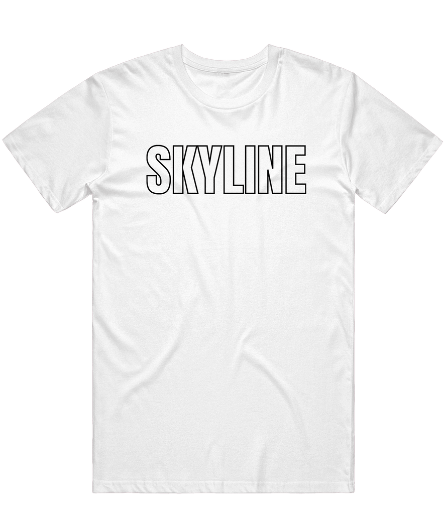 SkylineGG Text Tee - White - ARMA