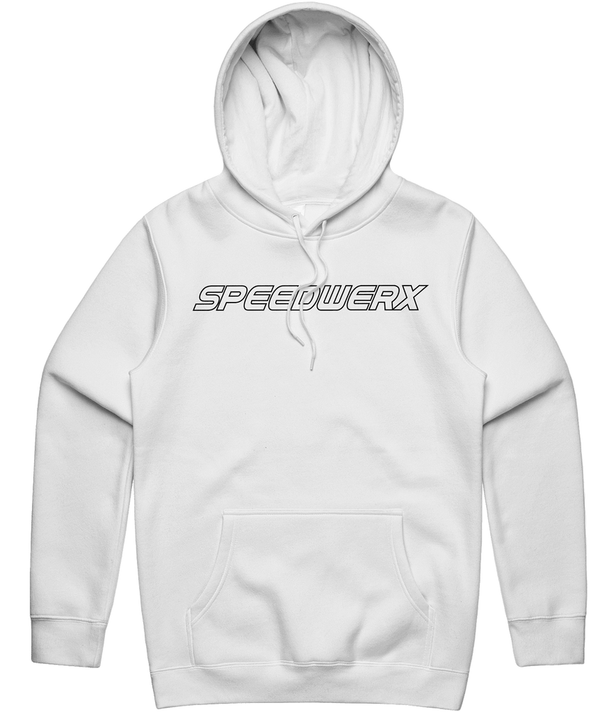 Speedwerx Text Hoodie - White - ARMA