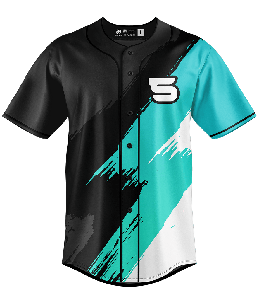 Spire Baseball Jersey - Black - ARMA