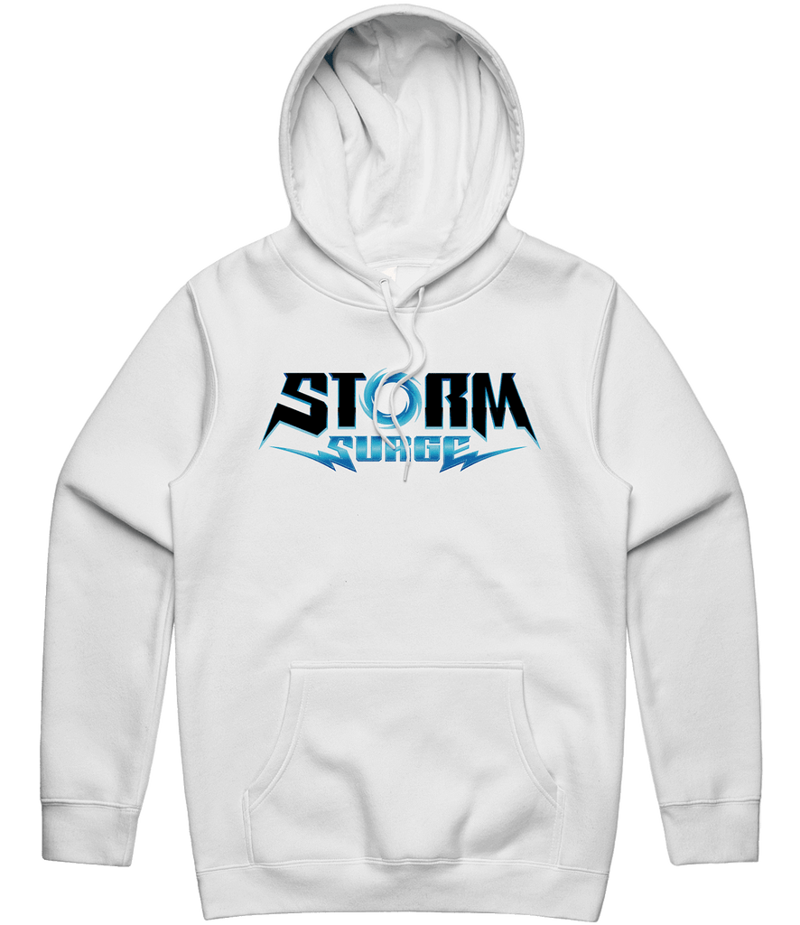 Storm Surge Text Hoodie - White - ARMA