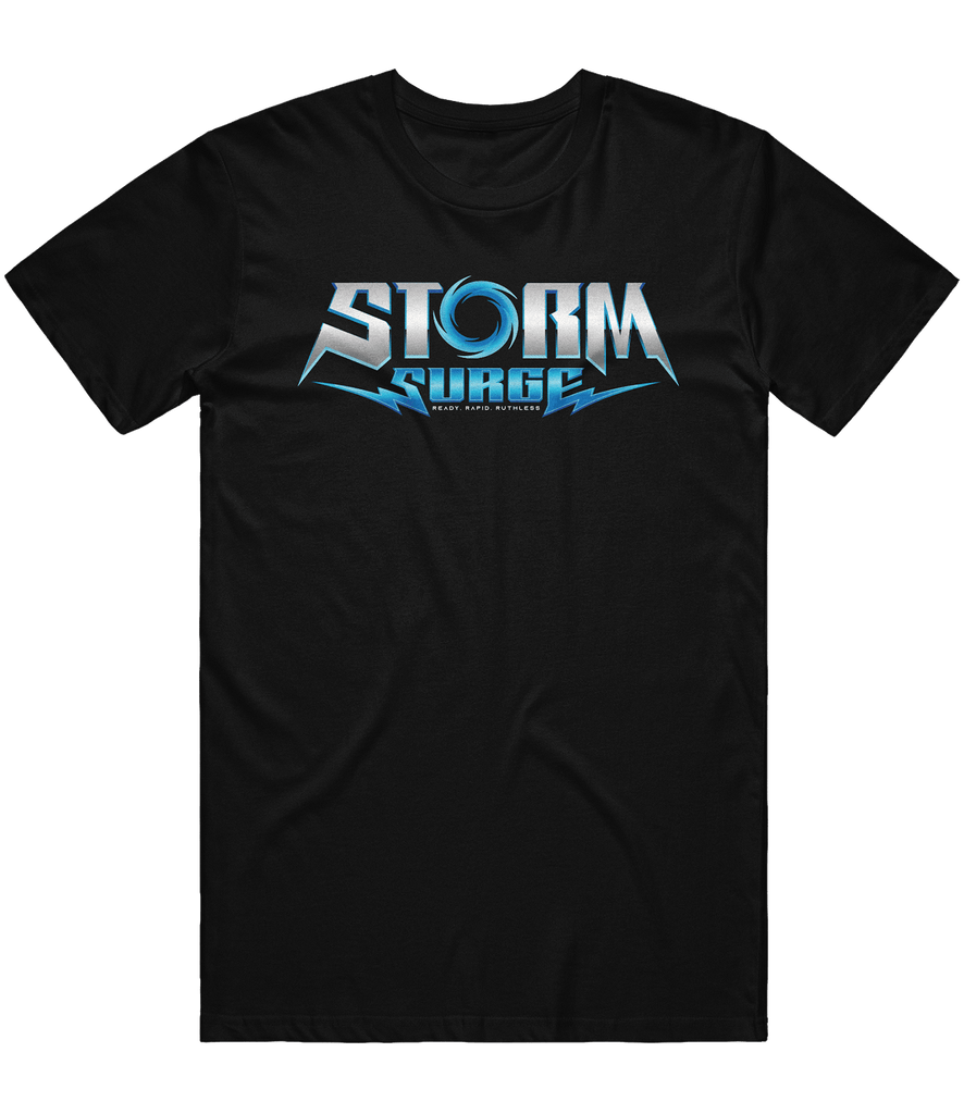 Storm Surge Text Tee - Black - ARMA