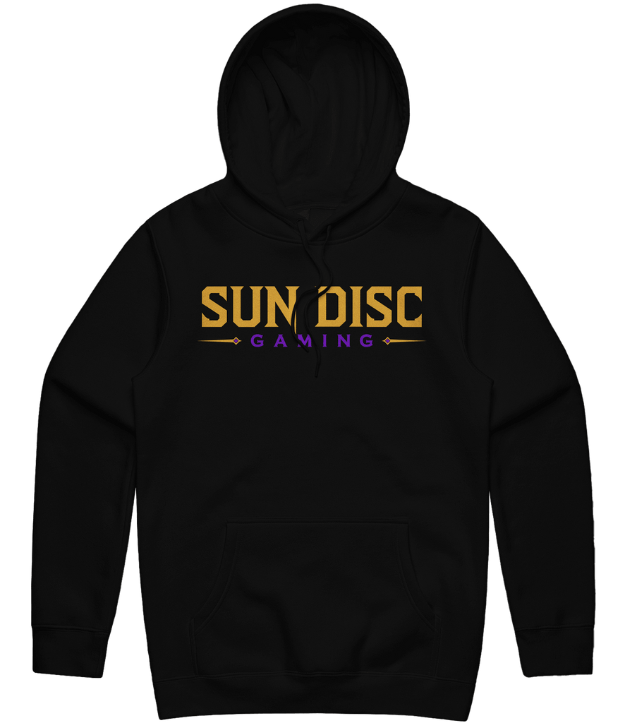 Sun Disc Gaming Text Hoodie - Black - ARMA