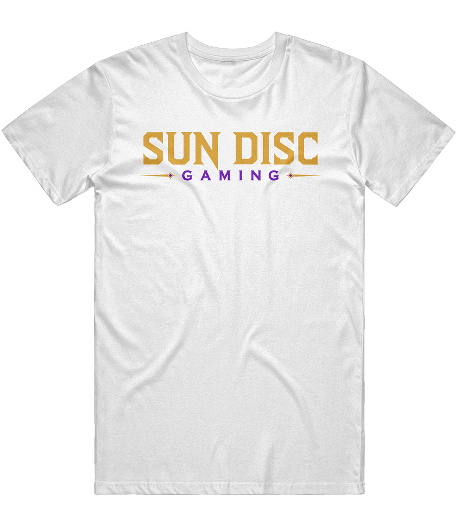 Sun Disc Gaming Text Tee - White - ARMA