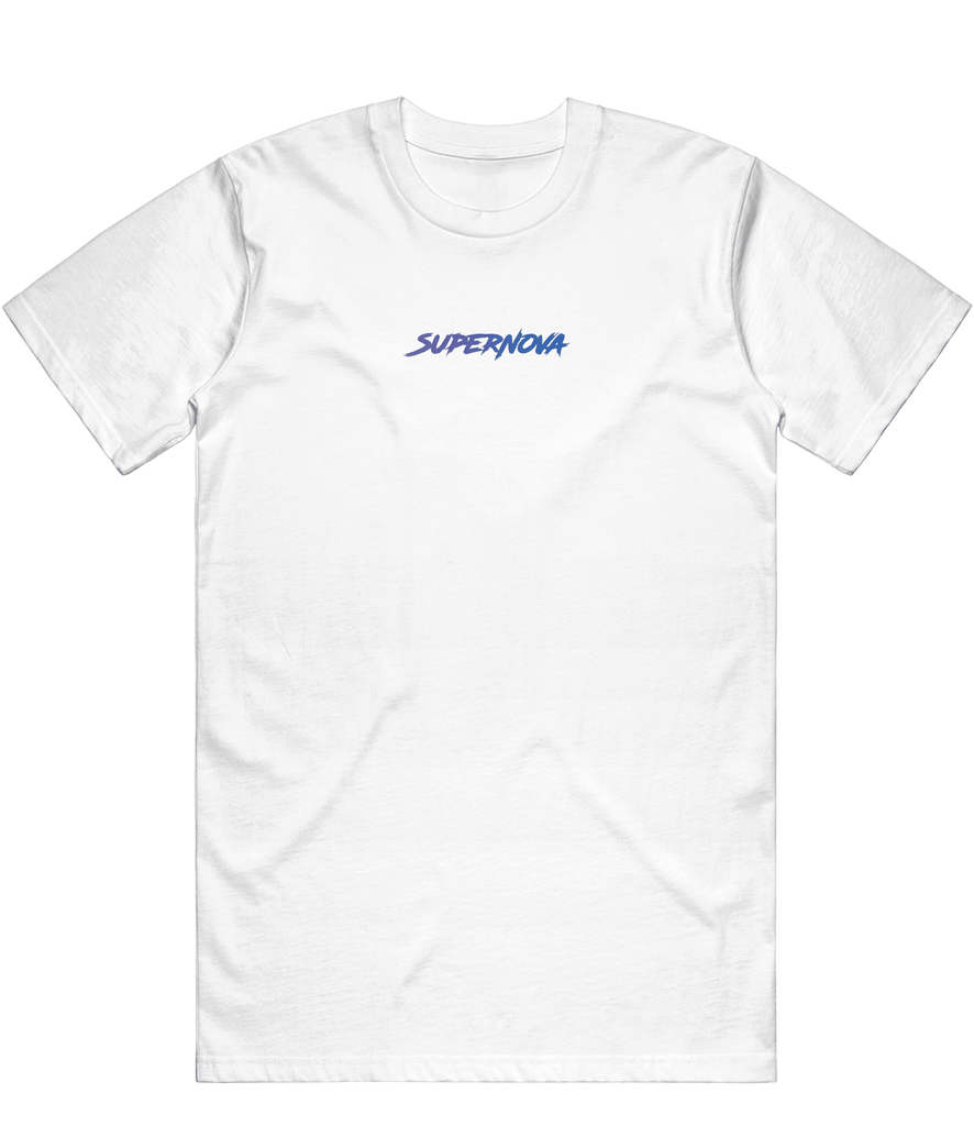 Supernova Text Tee - White - ARMA