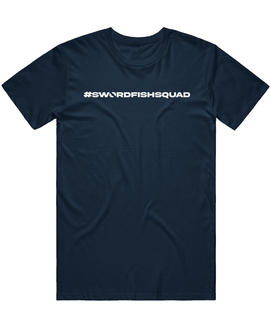 Swordfish Hashtag Tee - Navy - ARMA