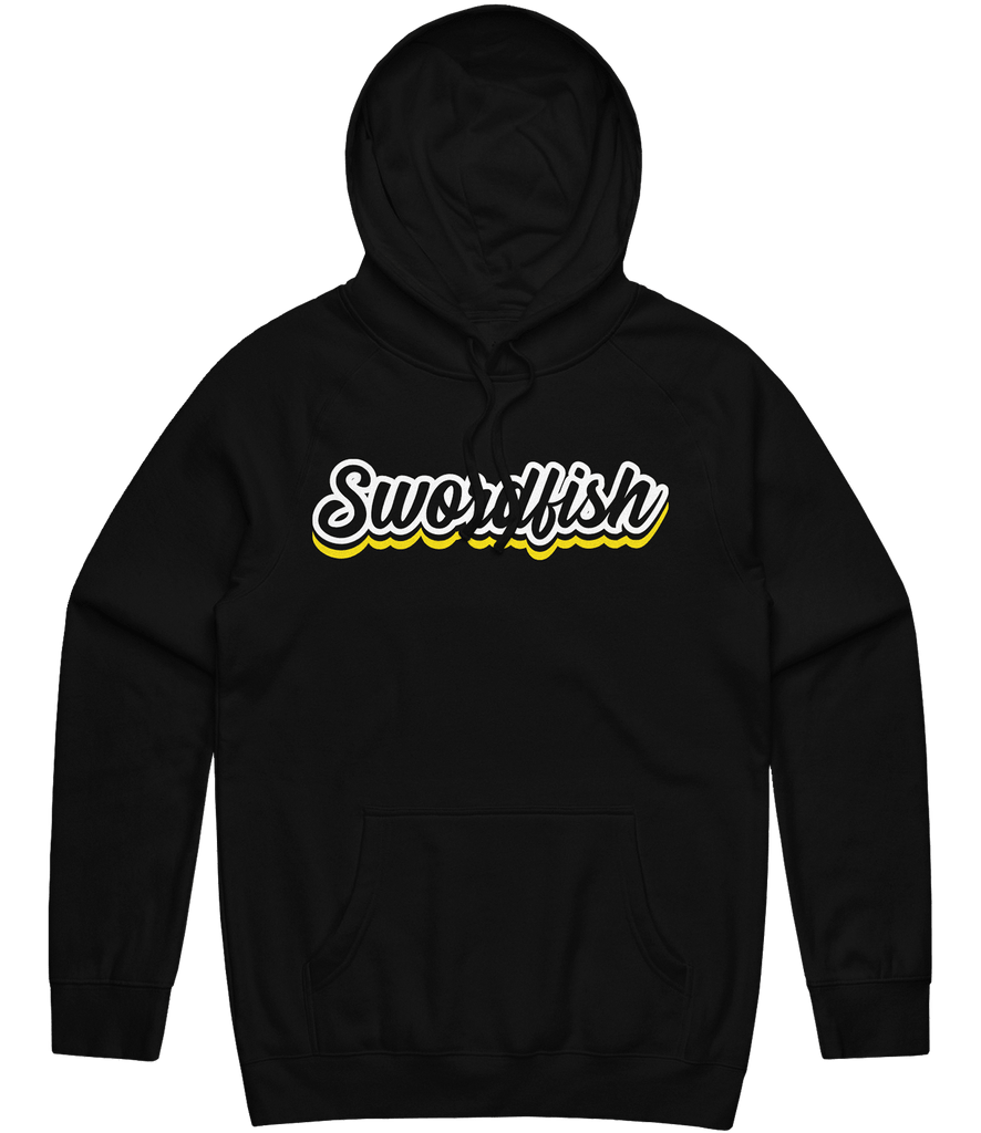 Swordfish Script Hoodie - Black - ARMA