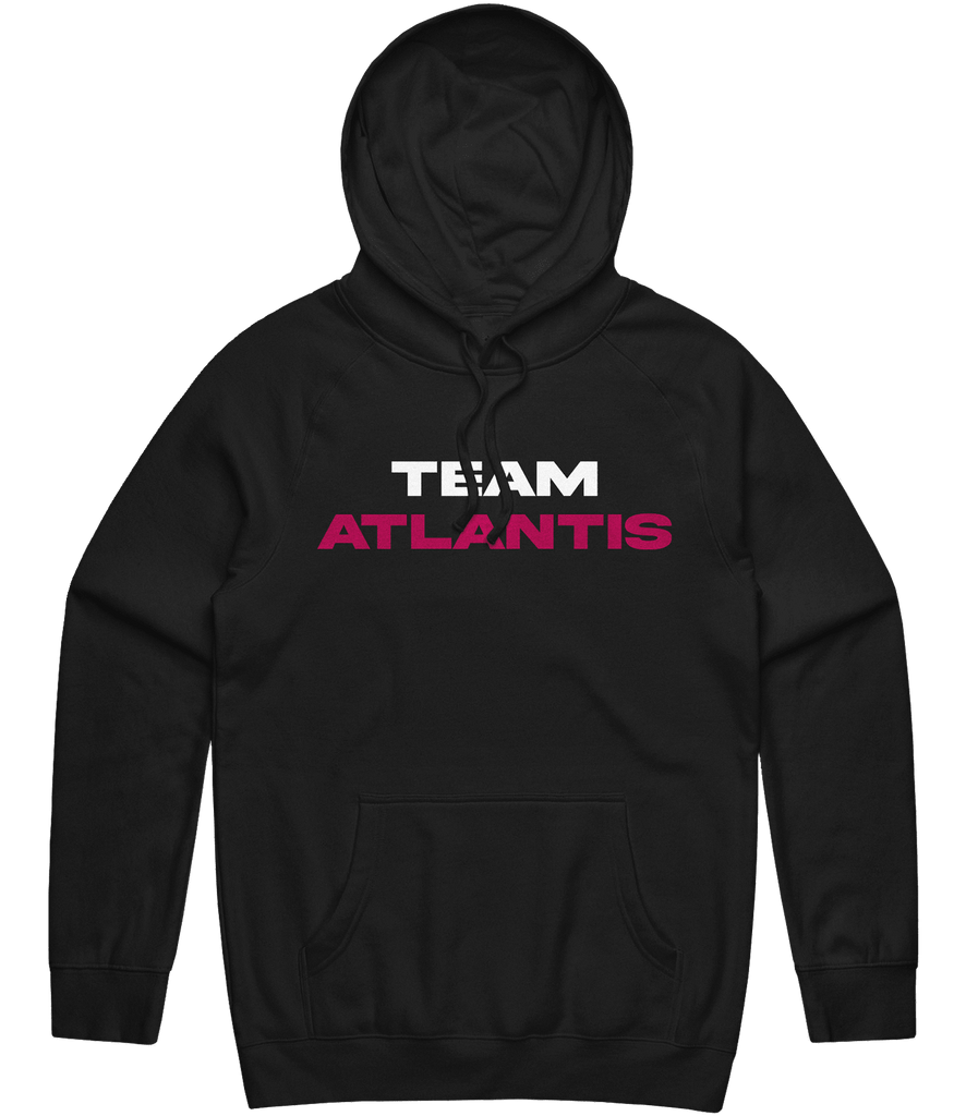 Team Atlantis Text Hoodie - Black - ARMA