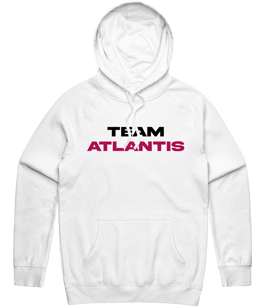 Team Atlantis Text Hoodie - White - ARMA