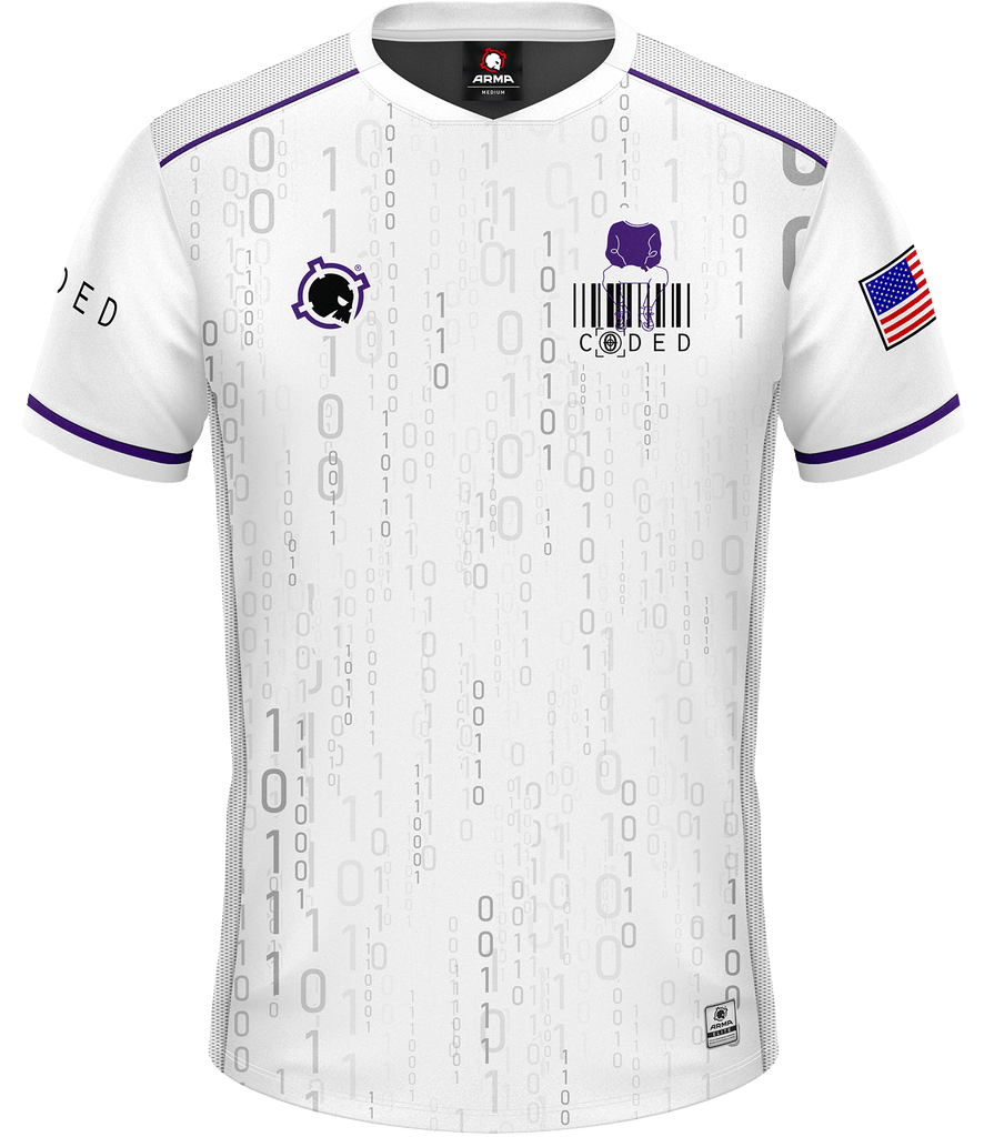 Team CODED ELITE Jersey - White - ARMA