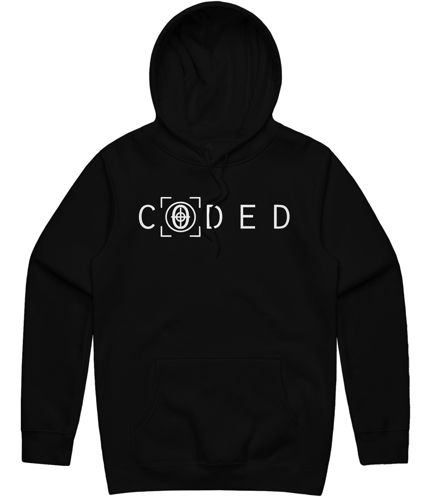 Team CODED Text Hoodie - Black - ARMA