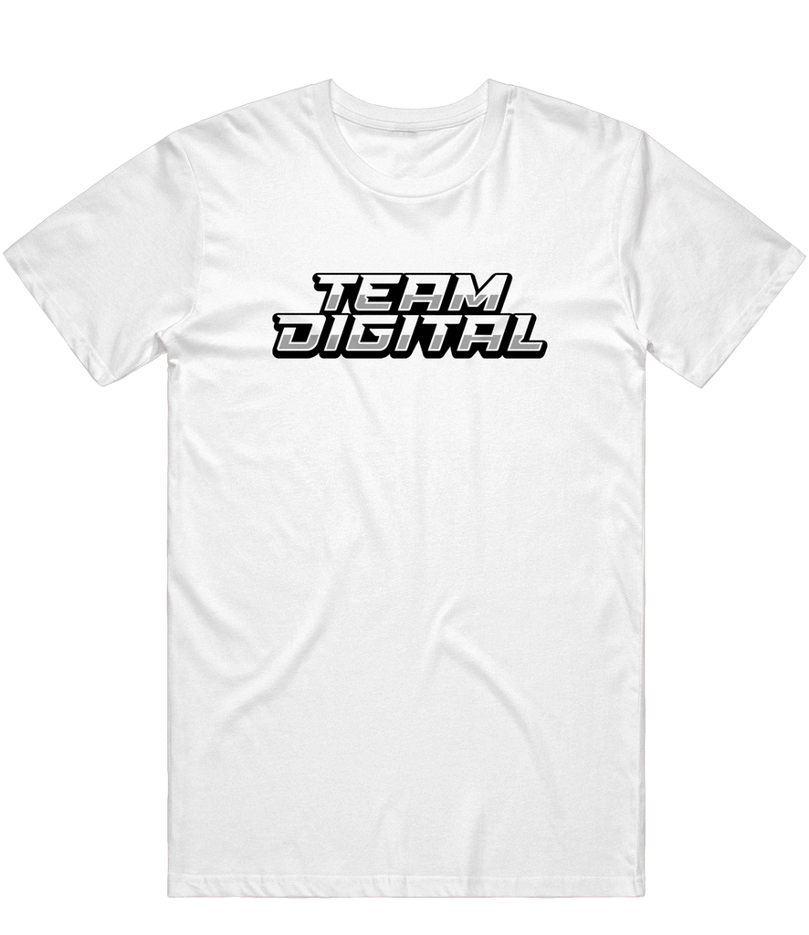 Team Digital Text Tee - White - ARMA
