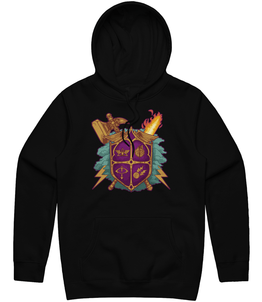The Mauve Avengers Logo Hoodie - Black - ARMA